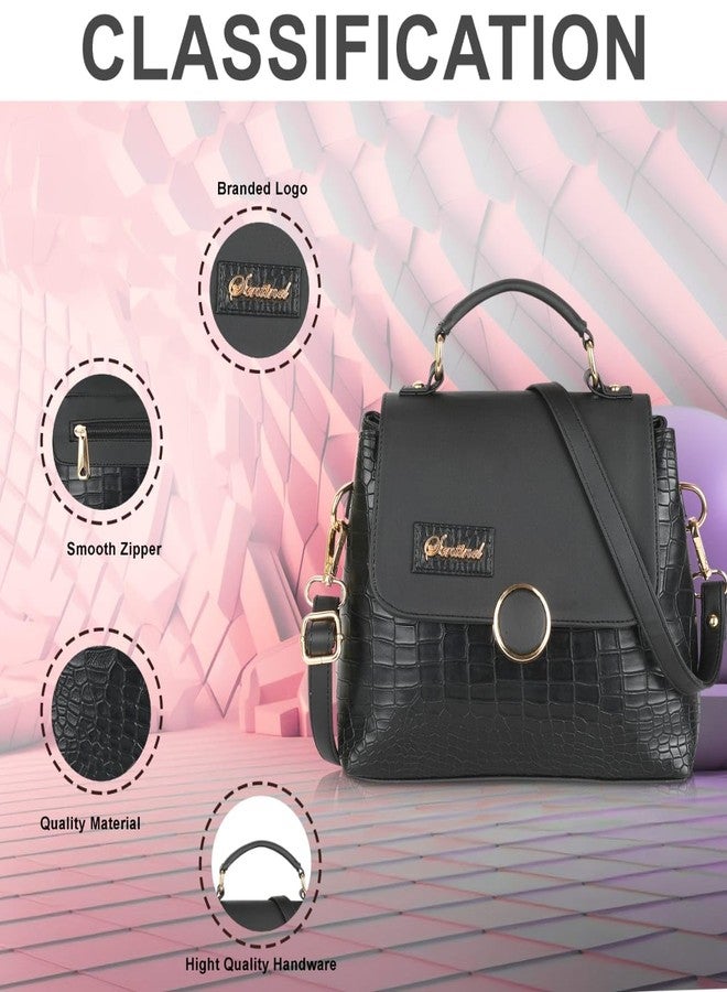 SENTINEL Women Black Crossbody Sling Bag Ladies Purse Handbag - Image 5